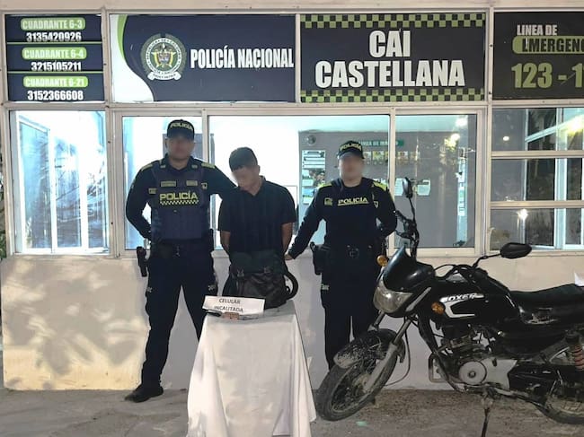 Capturado alias ‘Pata Pelua’ por hurto. // Policía Metropolitana de Cartagena