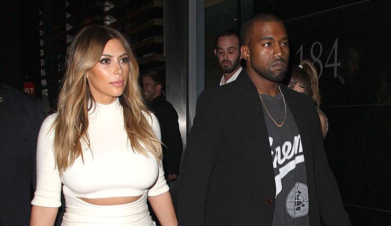 Kim Kardashian y Kanye West.
