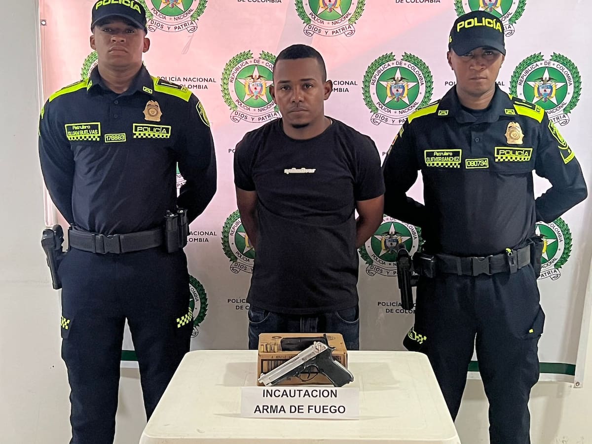 Policía capturó a hombre que andaba armado en las calles de Malagana, Bolívar