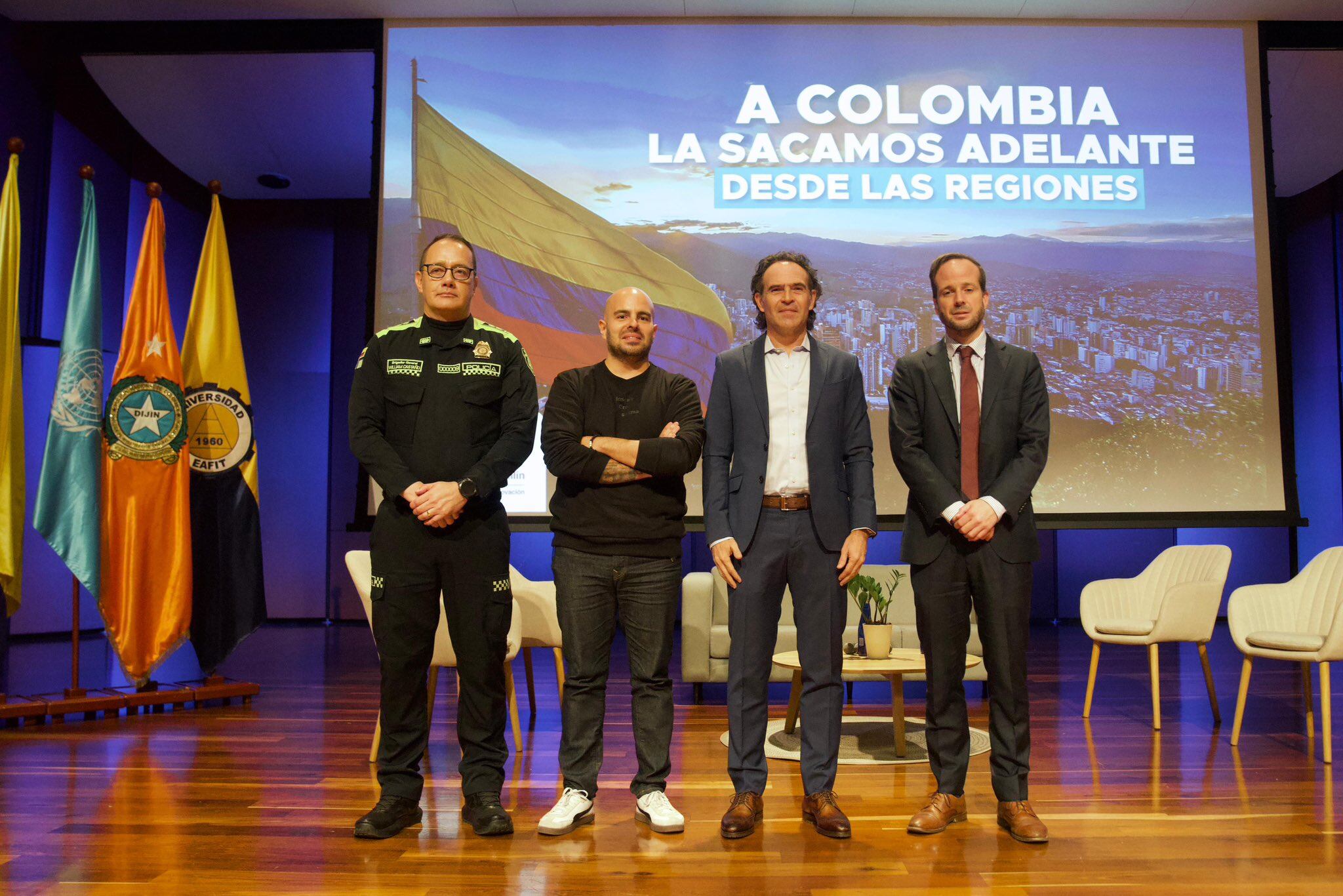 En EAFIT se conmemoró el Día nacional contra la corrupción organizado por la Oficina de Naciones Unidad contra la Droga y el Delito y la Alcaldía de Medellín. Foto: Alcaldía