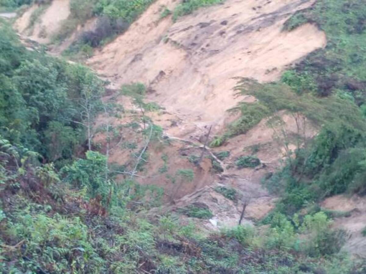 Un hombre murió tras un deslizamiento de tierra en Chaparral, Tolima
