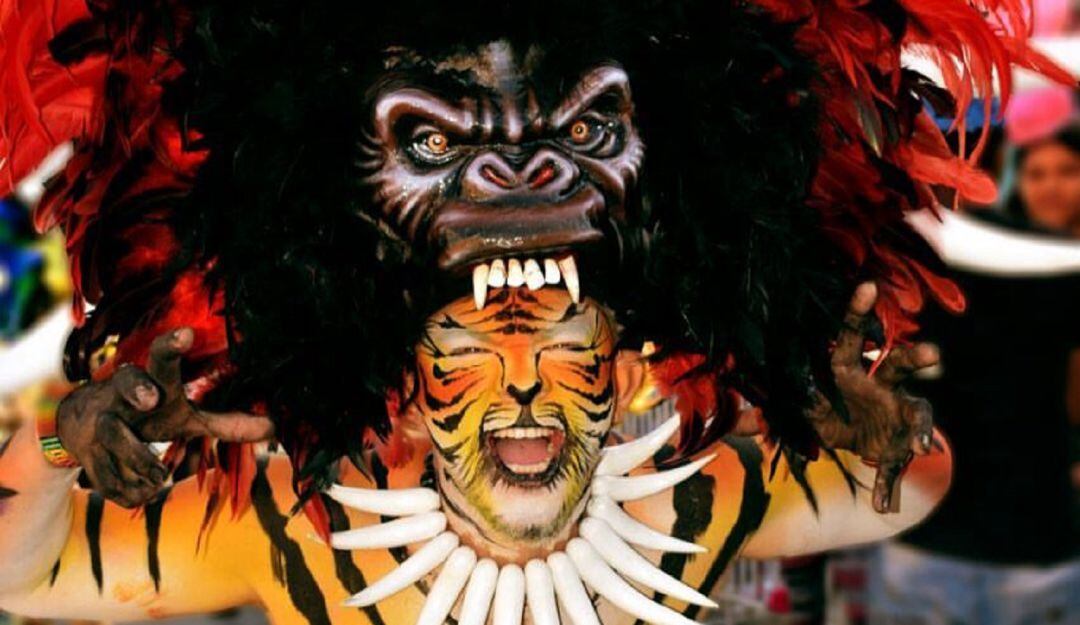 Taller "Selva Negra" presente en el Festival de Máscara y Bejuco, Galapa