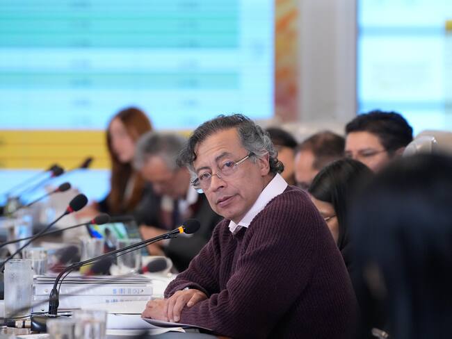 Presidente Gustavo Petro durante consejo de ministros lunes 29 de septiembre. Foto: Andrea Puentes - Presidencia.