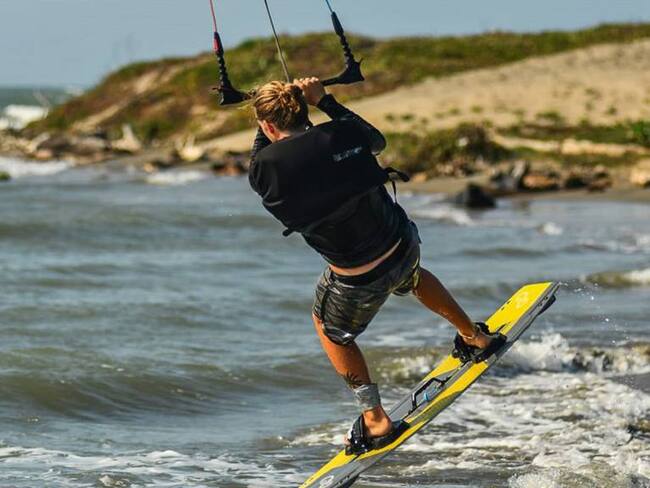 Un deportista en entrenamiento