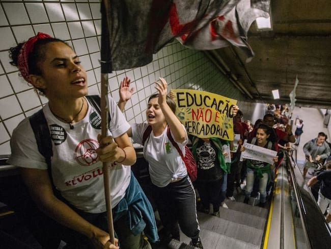 Protestas por la educación en Brasil