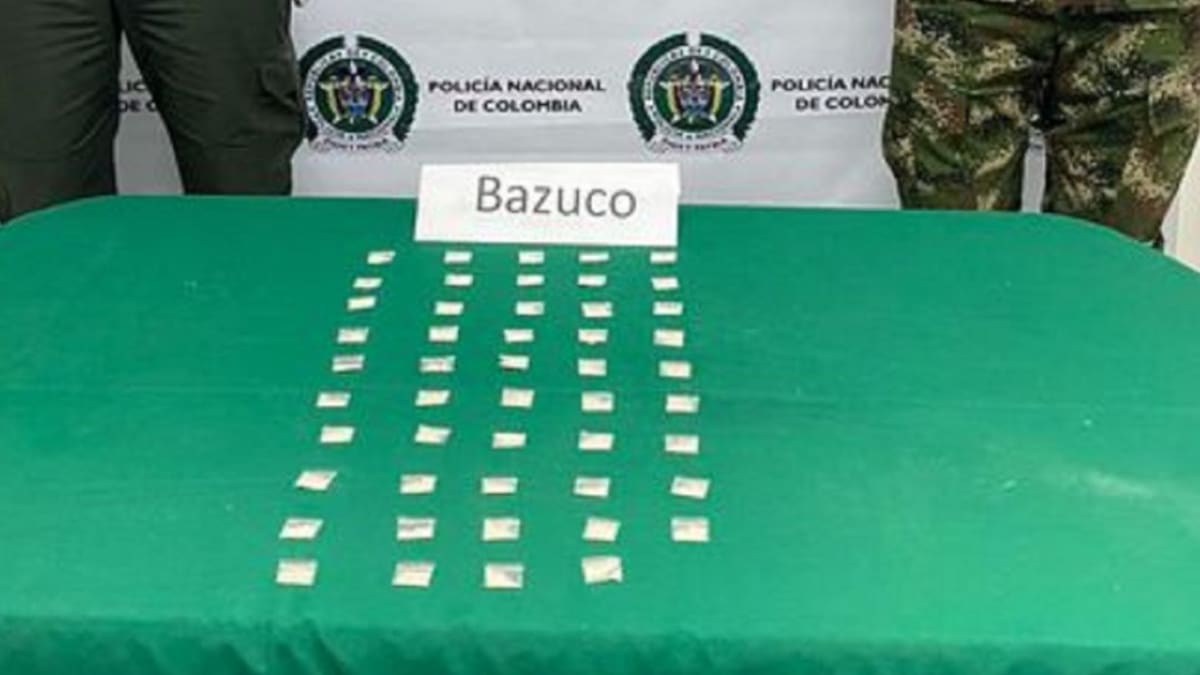 En Aranzazu interceptan joven con varias dosis de bazuco para distribución