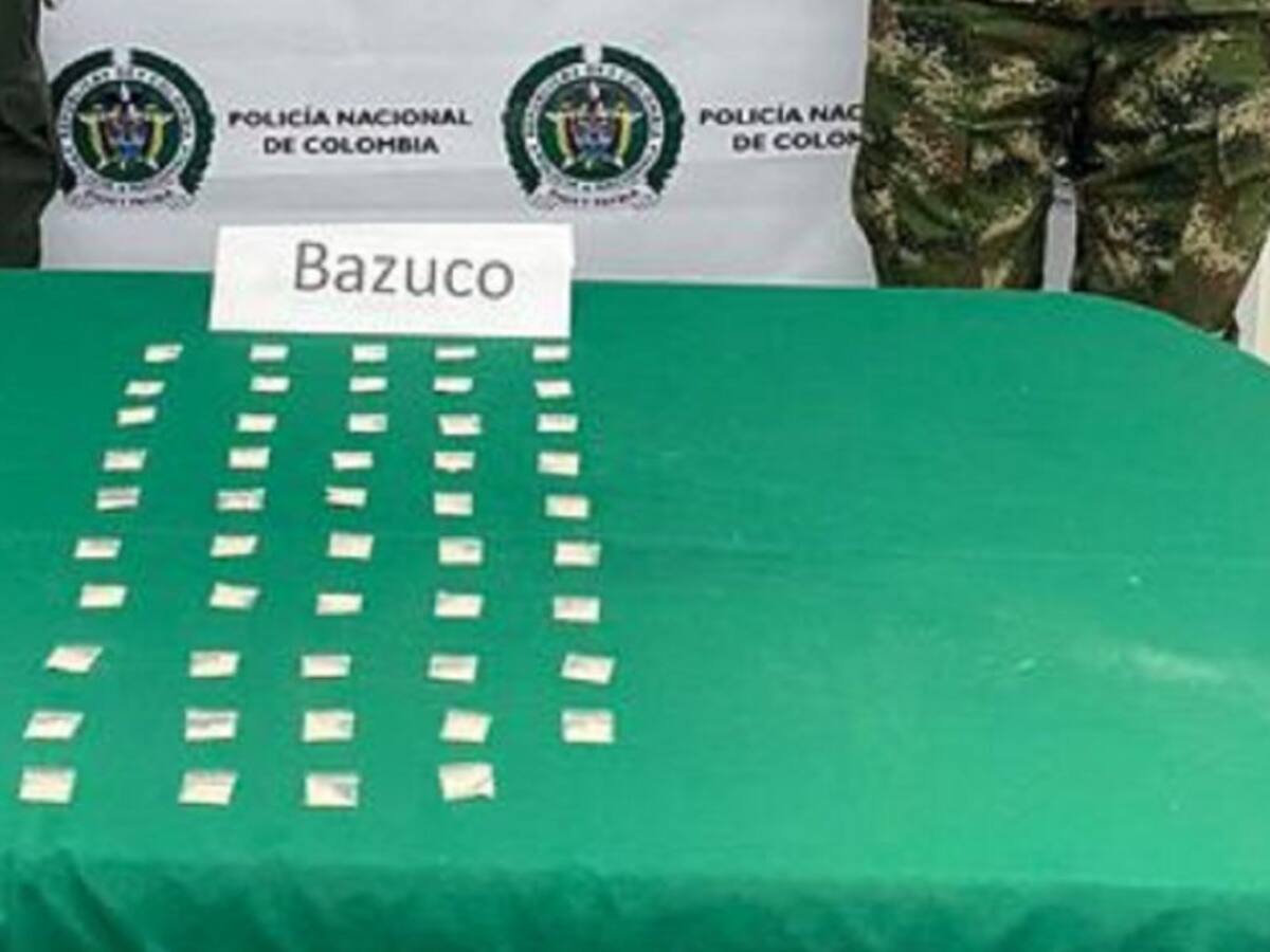 En Aranzazu interceptan joven con varias dosis de bazuco para distribución