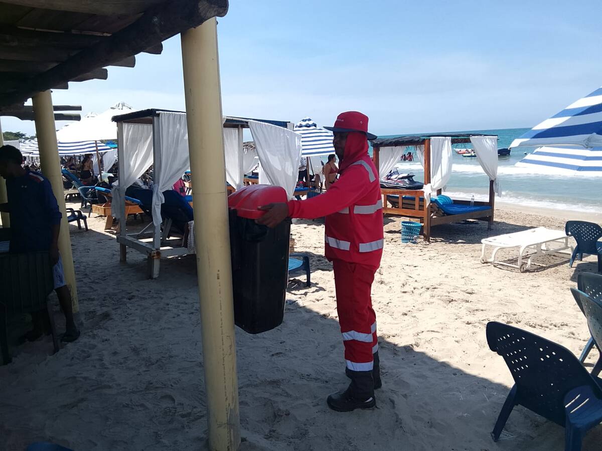 Mar de leva afecta la recolección de basuras en la zona insular de Cartagena: Veolia anuncia retraso
