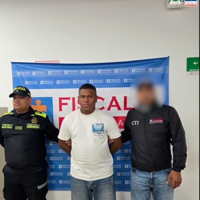 Anderson Enrique Vásquez Beltrán, enviado a la cárcel. // Fiscalía