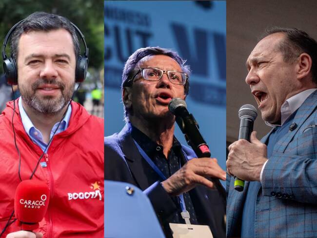 Alcalde Carlos Fernando Galán, Fabio Arias, ministro Antonio Sanguino / Caracol Radio, Colprensa , MinTrabajo