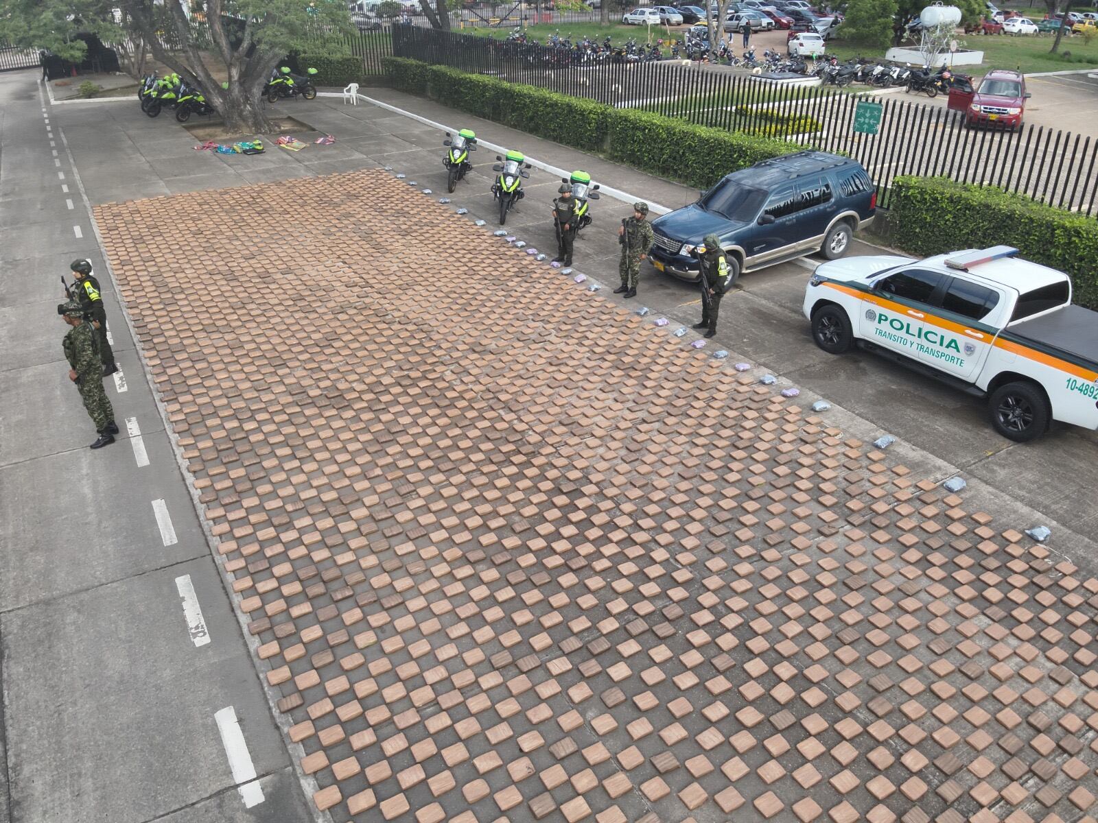 Cae cargamento de 1,3 toneladas de marihuana en la vía Pamplona–Cúcuta. / Foto: Policía.