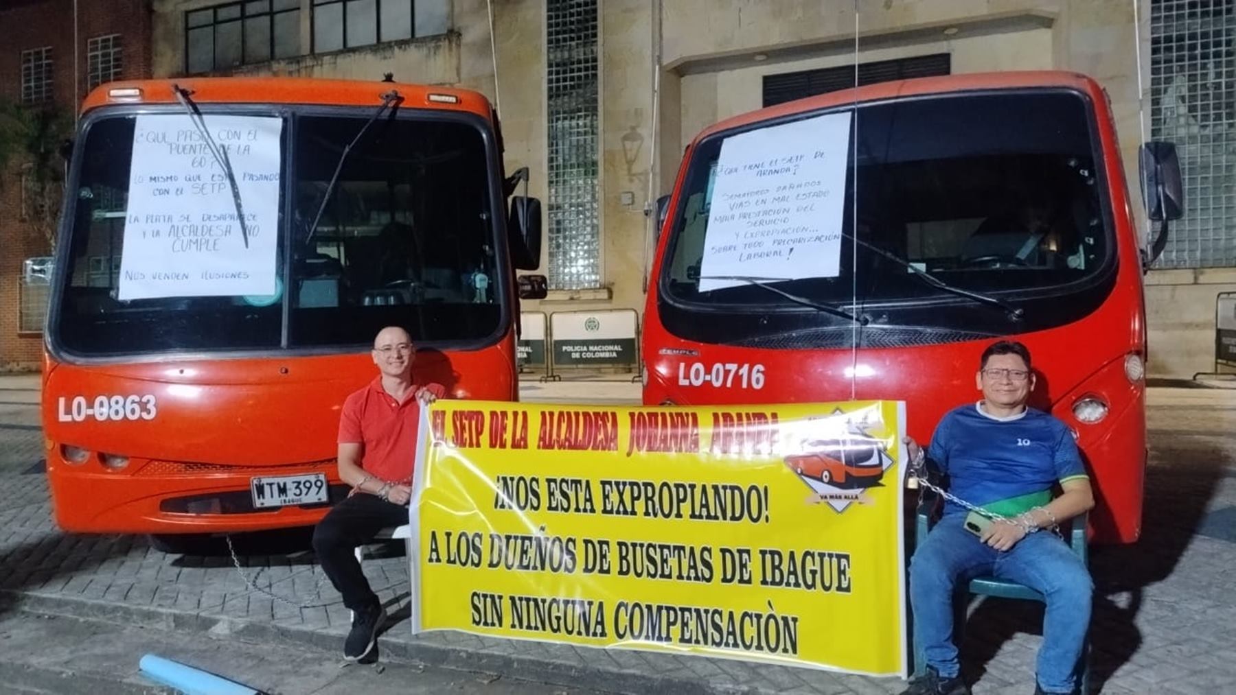 Protesta de transportadores en Ibagué