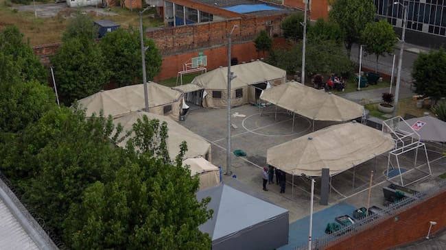 Hospital de campaña en Bogotá