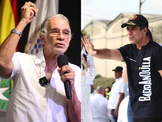 Gobernador Eduardo Verano y alcalde de Barranquilla, Alex Char. Foto: Cortesía.