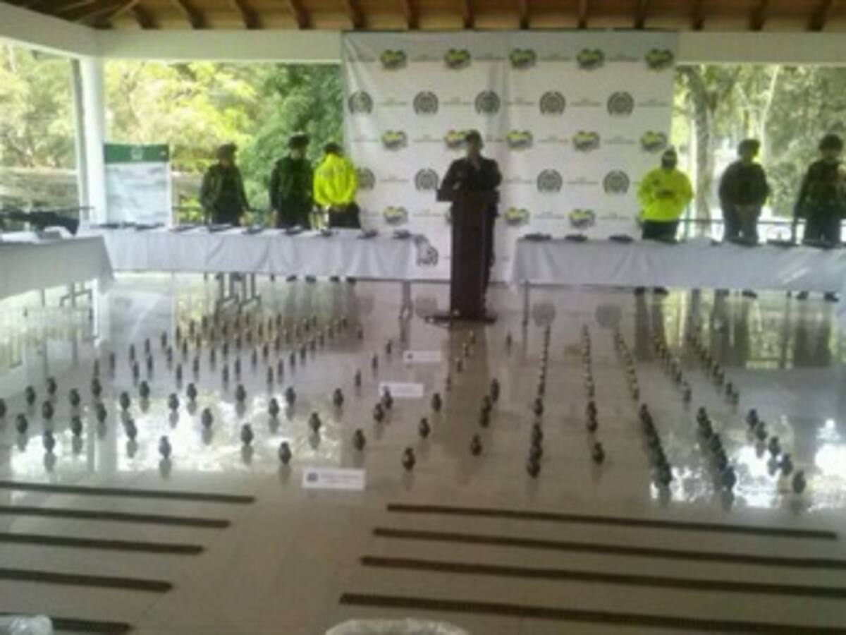 Cae arsenal de banda criminal en el Meta