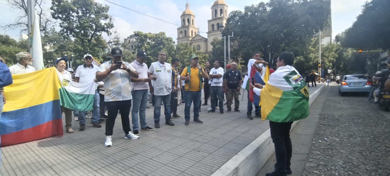 Líderes comunales salieron a protestar exigiendo garantías en su ejercicio