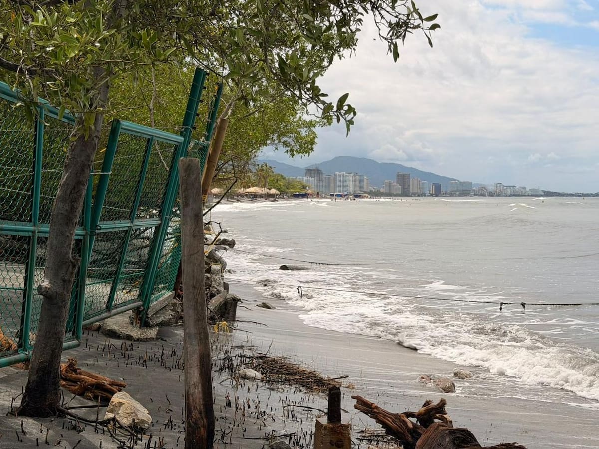 Cierran playas de Cabo Tortuga por emergencia de erosión costera en Santa Marta