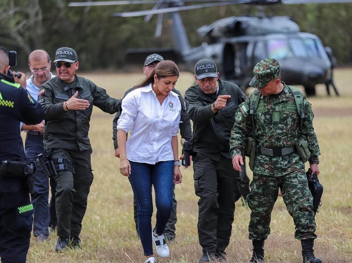 “Me voy a gobernar desde Ataco”: gobernadora del Tolima luego de ataques con drones. Foto: Gobernación del Tolima.