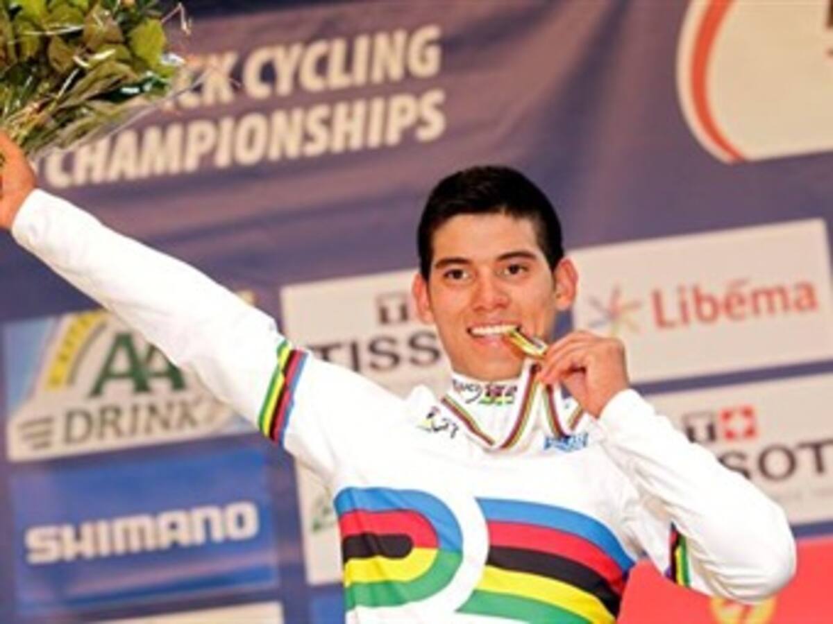Joven ciclísta colombiano gana oro en el Mundial de Holanda