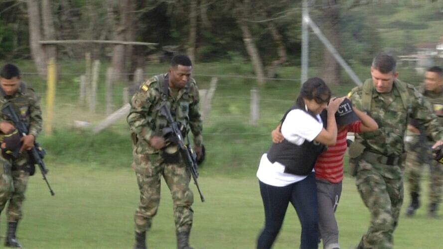 Rescatan a menor de 13 años secuestrada en Antioquia. Foto: Policía Nacional