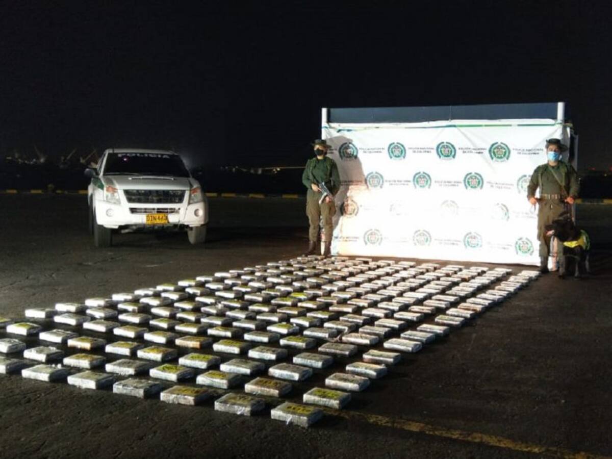 Incautan droga en zona portuaria de Barranquilla