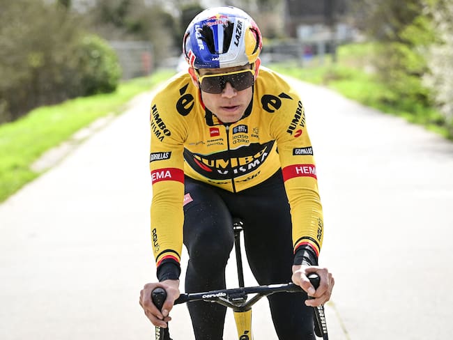 Wout van Aert, pedalista del Jumbo-Visma. (Photo by DIRK WAEM / Belga / AFP) / Belgium OUT (Photo by DIRK WAEM/Belga/AFP via Getty Images)