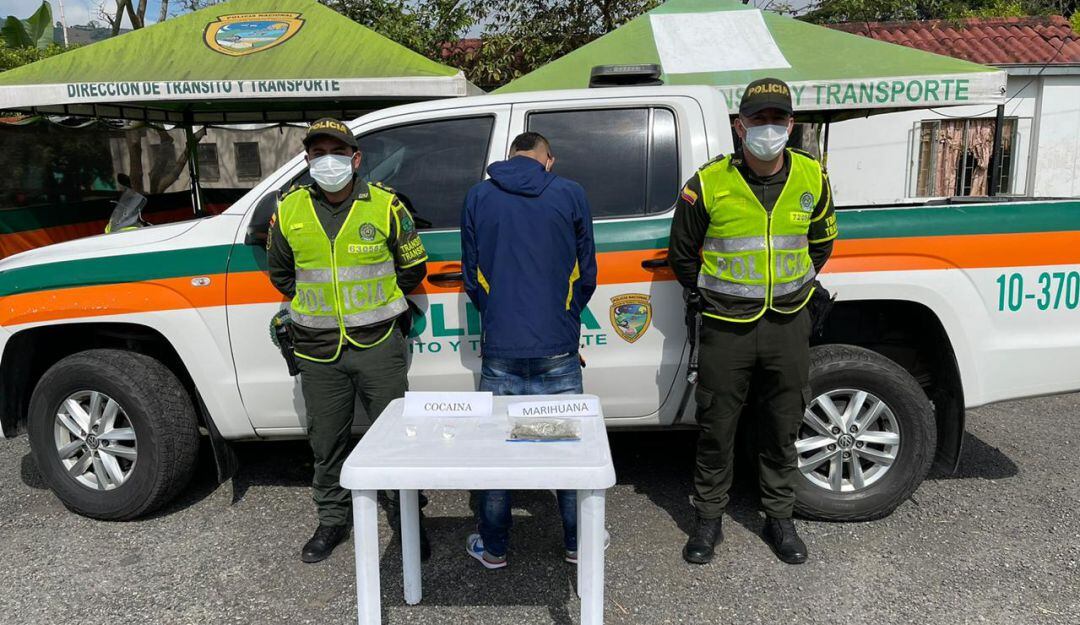 Capturado transportando estupefacientes