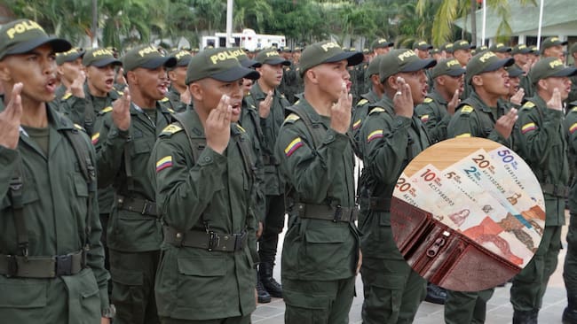 Auxiliares de Policía recibirán un salario mínimo mensual (créditos: Policía Nacional y GettyImages)
