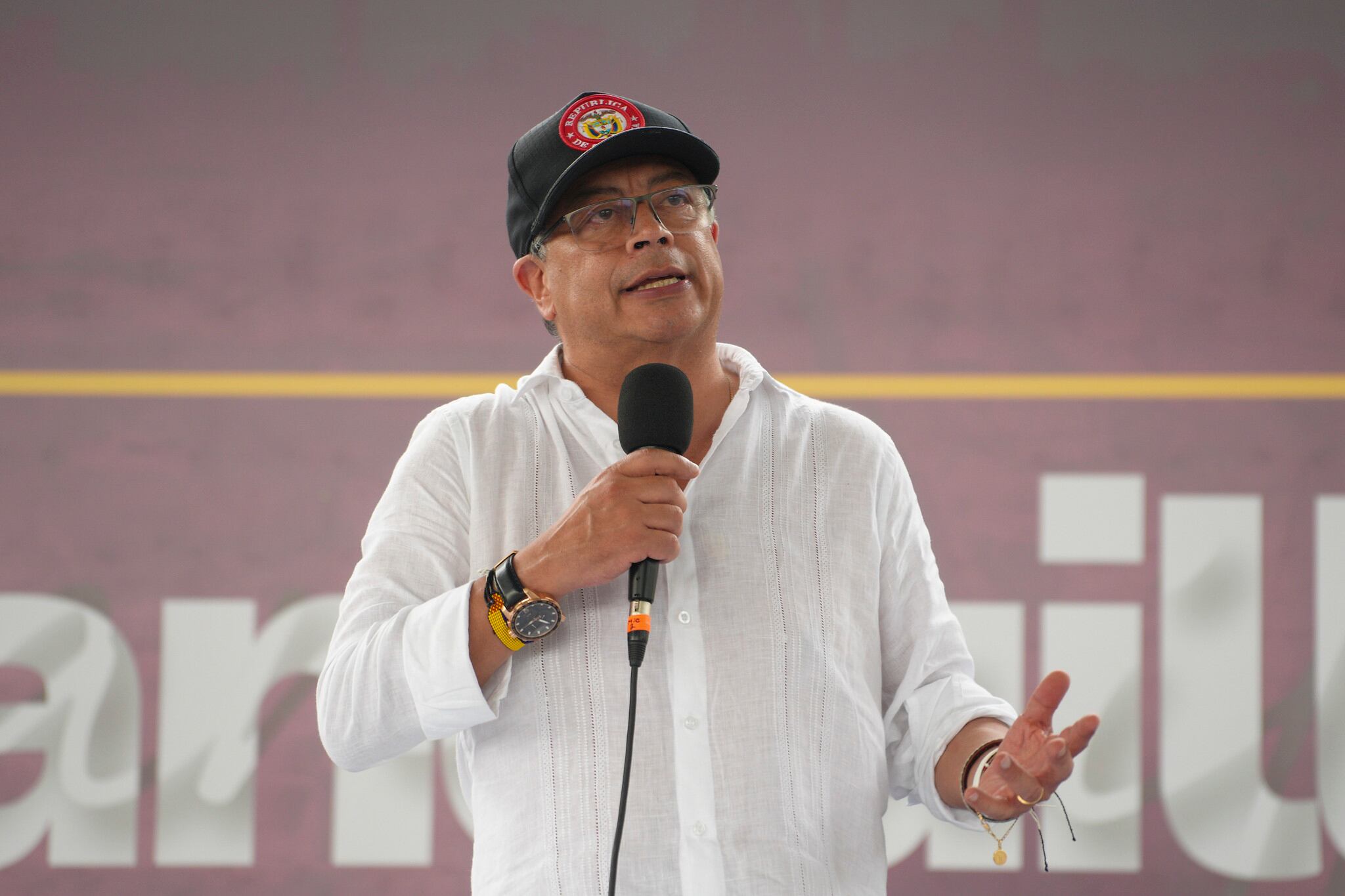 Presidente Gustavo Petro durante jornada "Gobierno con los barrios populares" en Barranquilla./ Foto: Presidencia