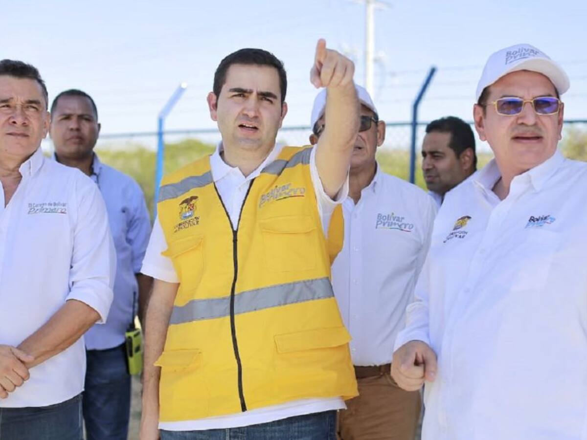 Gobernador de Bolívar inspeccionó obras en los Montes de María