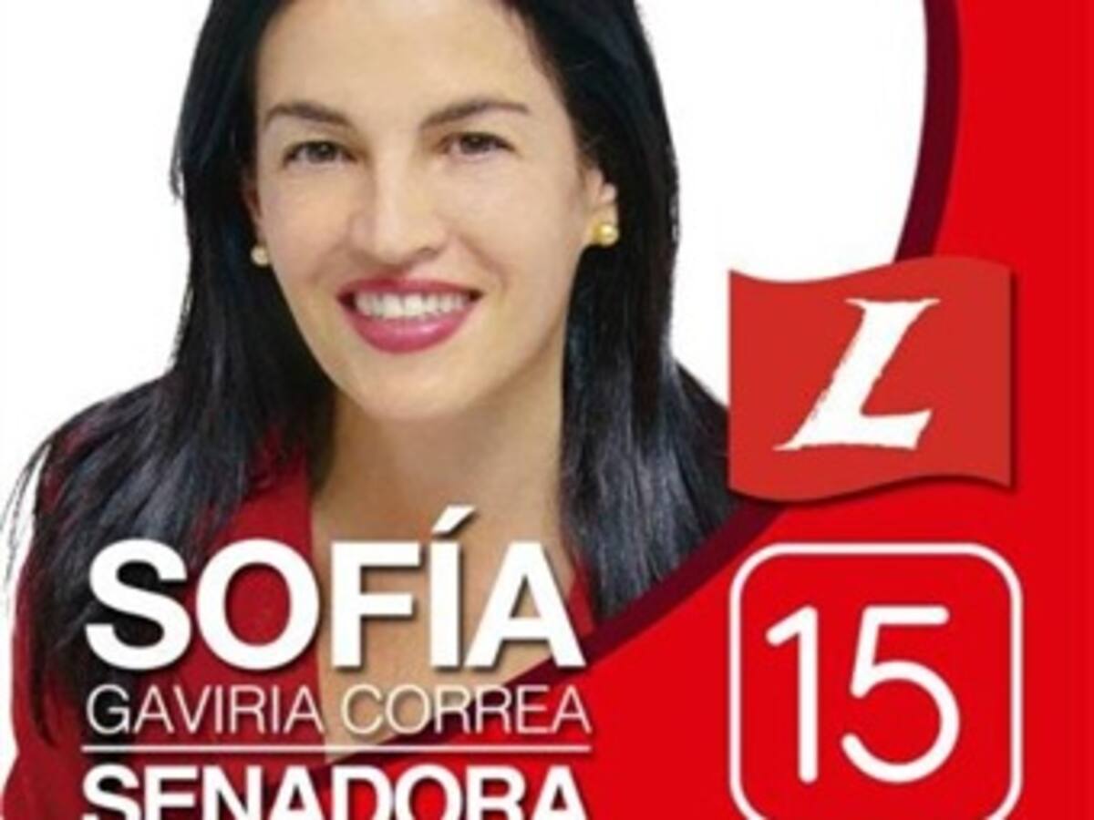 Sofía Gaviria, número 15 al Senado por el Partido Liberal