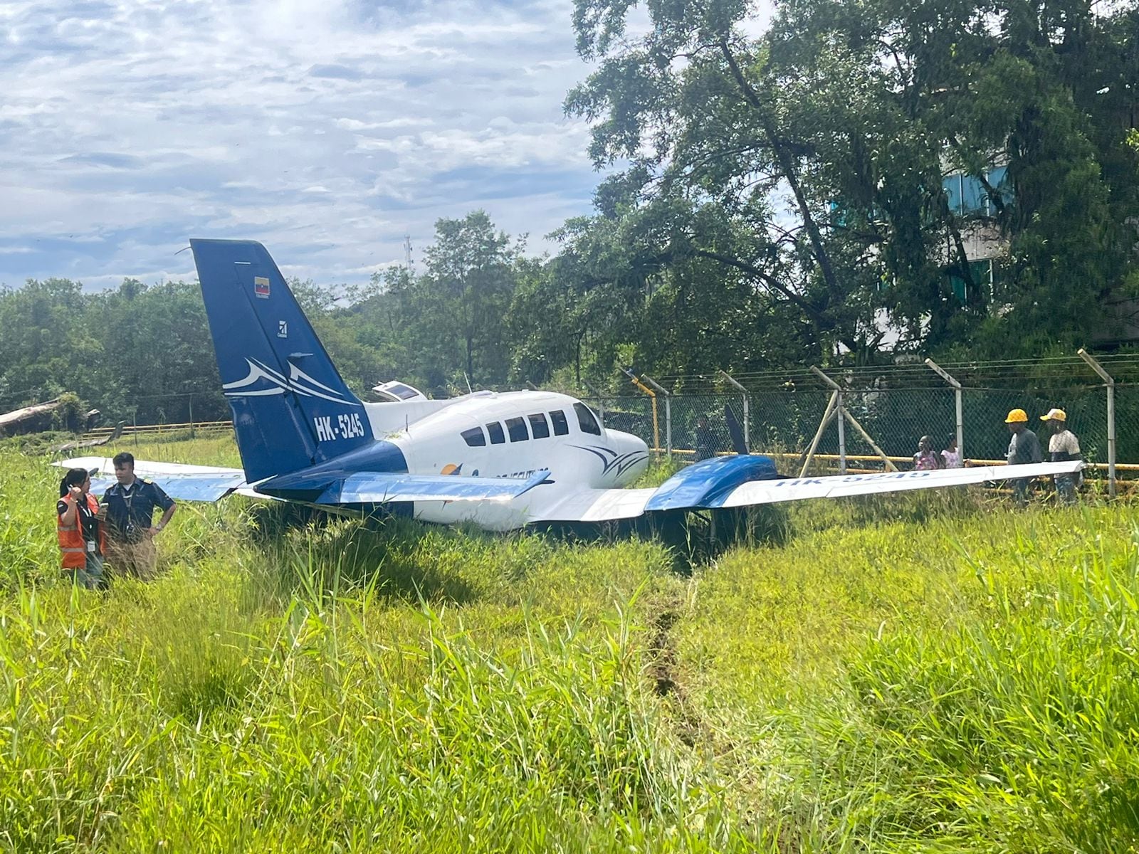 Avioneta se salió de la pista en el aeropuerto ed Nuquí en Chocó- cortesía