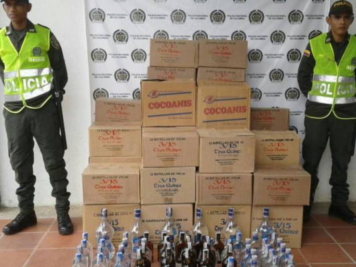 Incautan 1200 botellas de licor adulterado en Magangué, Bolívar