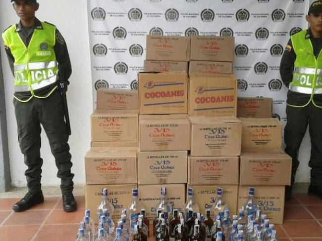 Incautan 1200 botellas de licor adulterado en Magangué, Bolívar