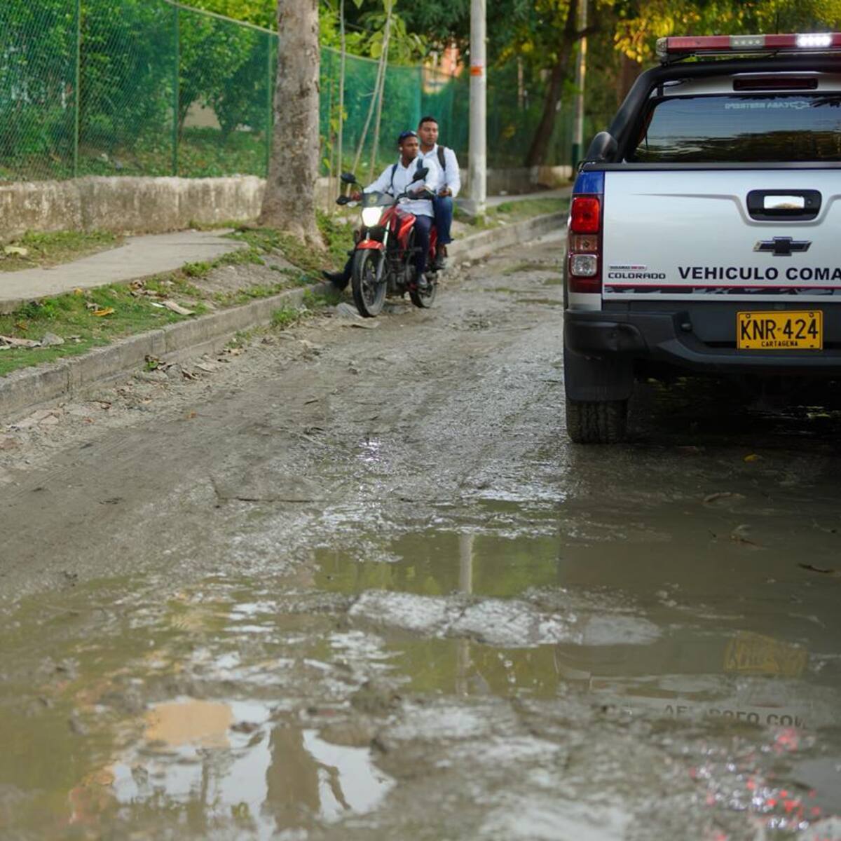 Distrito anunció pavimentación de la vía de acceso a Portales de Alicante