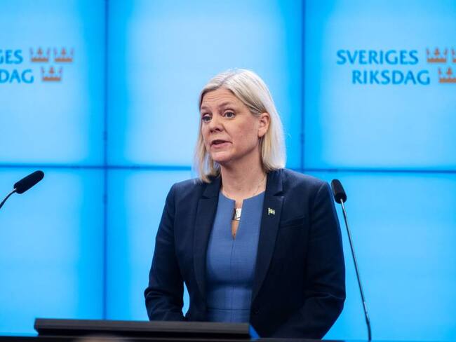 La Primera Ministra de Suecia, Magdalena Andersson.  Foto: Getty 