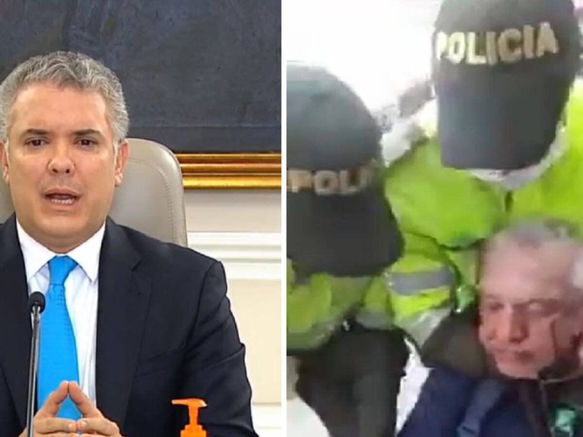 Presidente Duque rechazó maltrato de adulto mayor por policías de Bogotá
