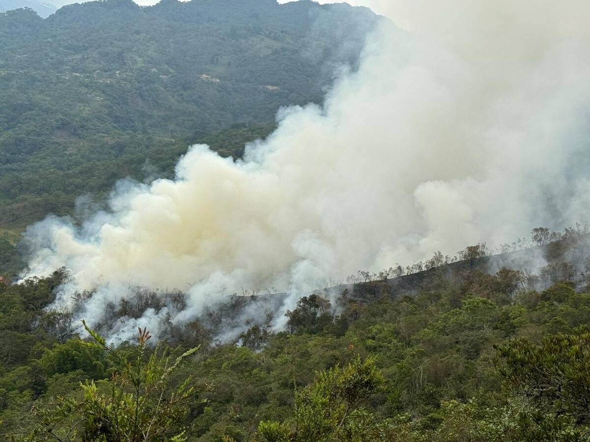 Ni con helicóptero logran controlar incendio en Sucre