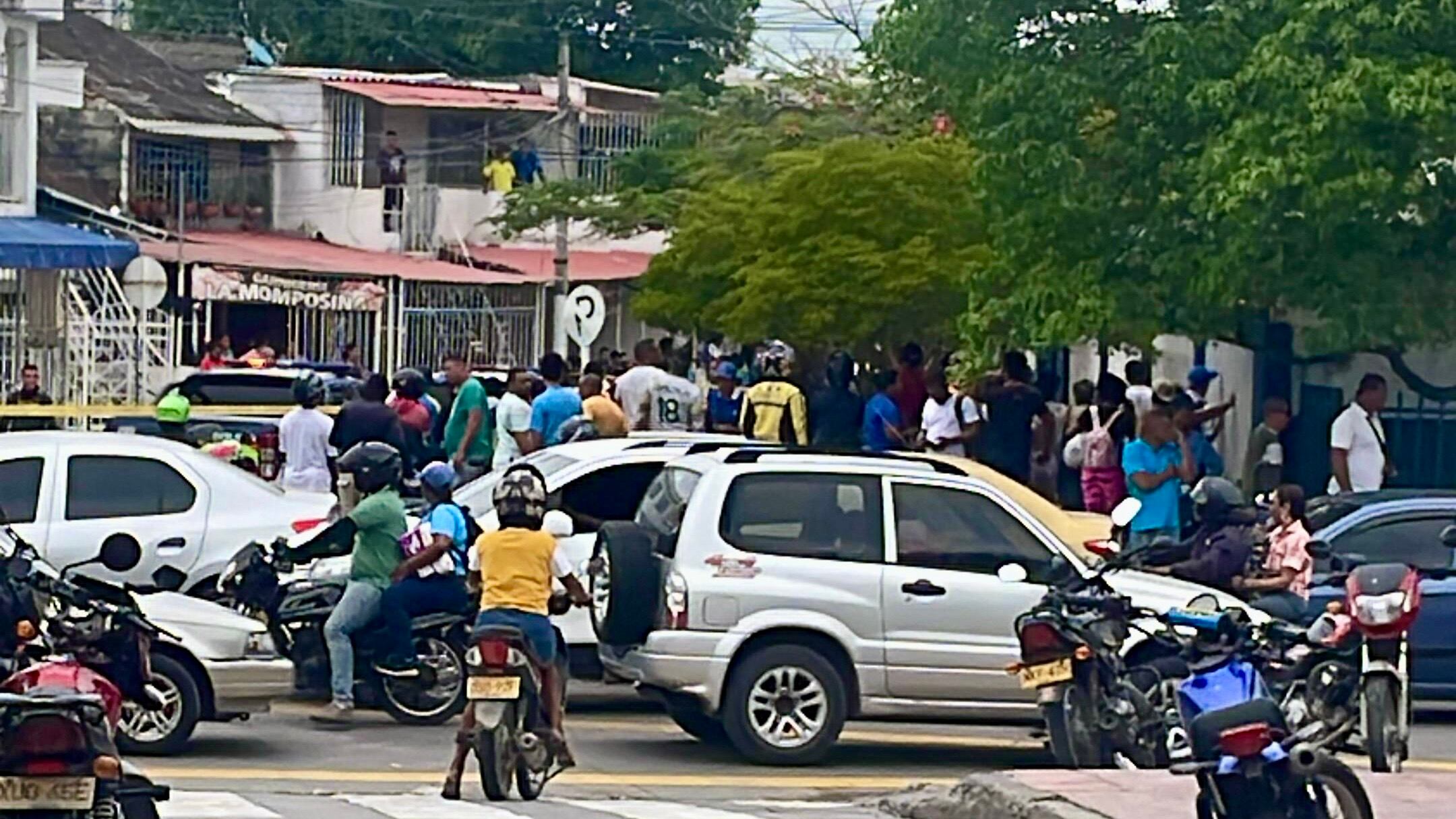 Dentro de un colegio fue asesinado un hombre en el sur de Cartagena