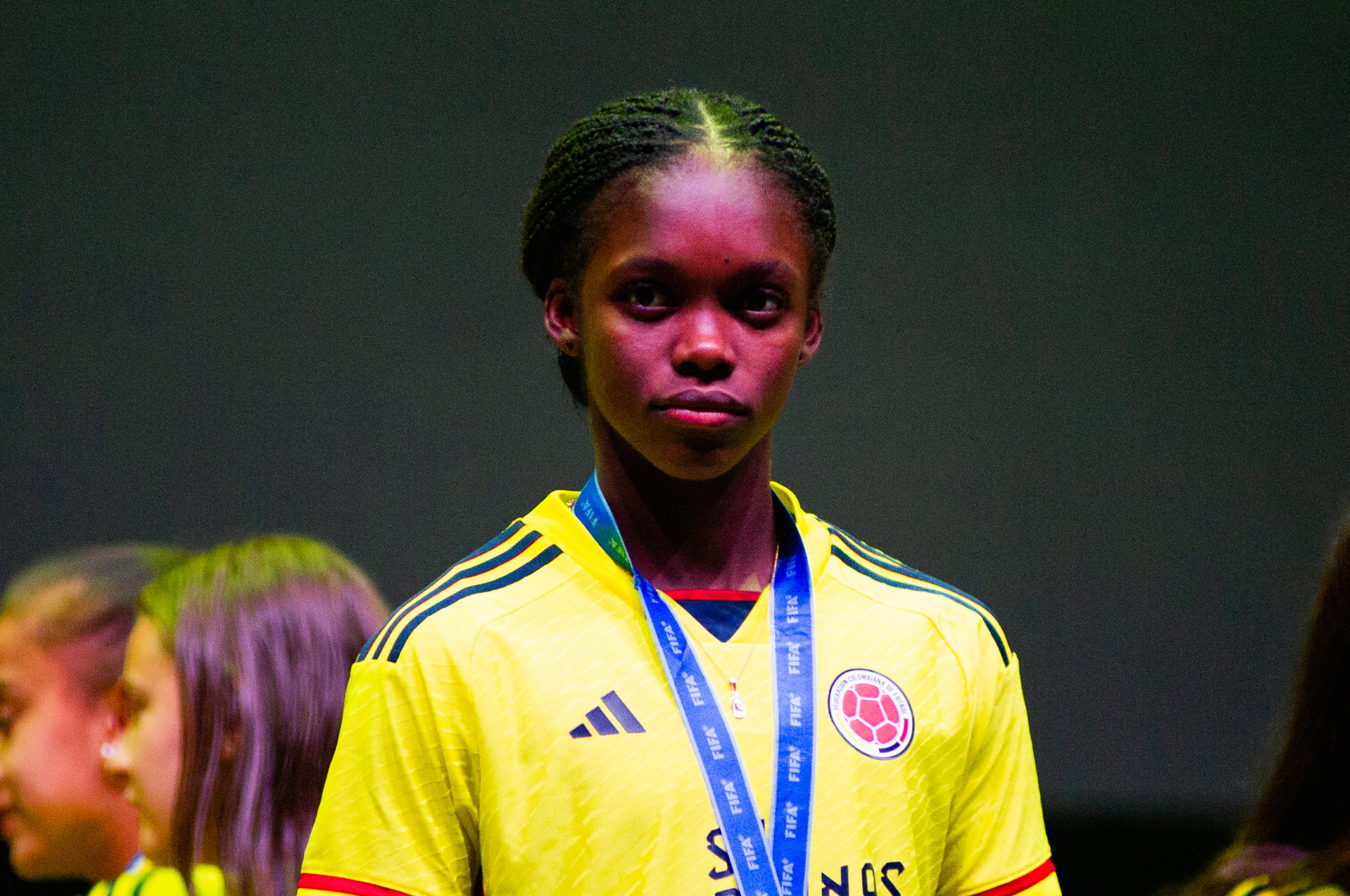 Linda Caicedo during the welcoming of Colombia's FIFA U-17 Womens team after the U-17 World Cup after reaching the final match against Spain, in Bogota, Colombia, November 2, 2022. (Photo by Sebastian Barros/NurPhoto via Getty Images)