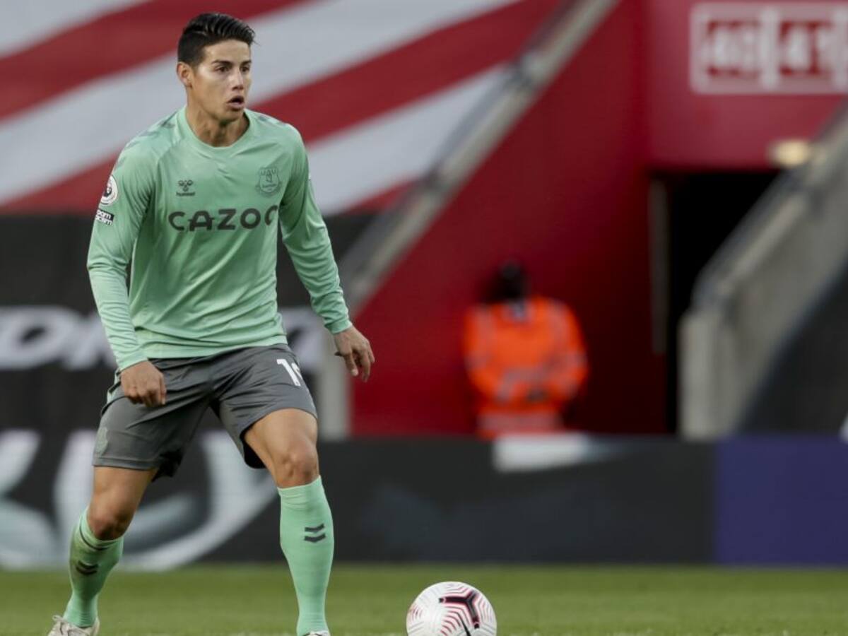 James Rodríguez será baja del Everton contra Newcastle en Premier