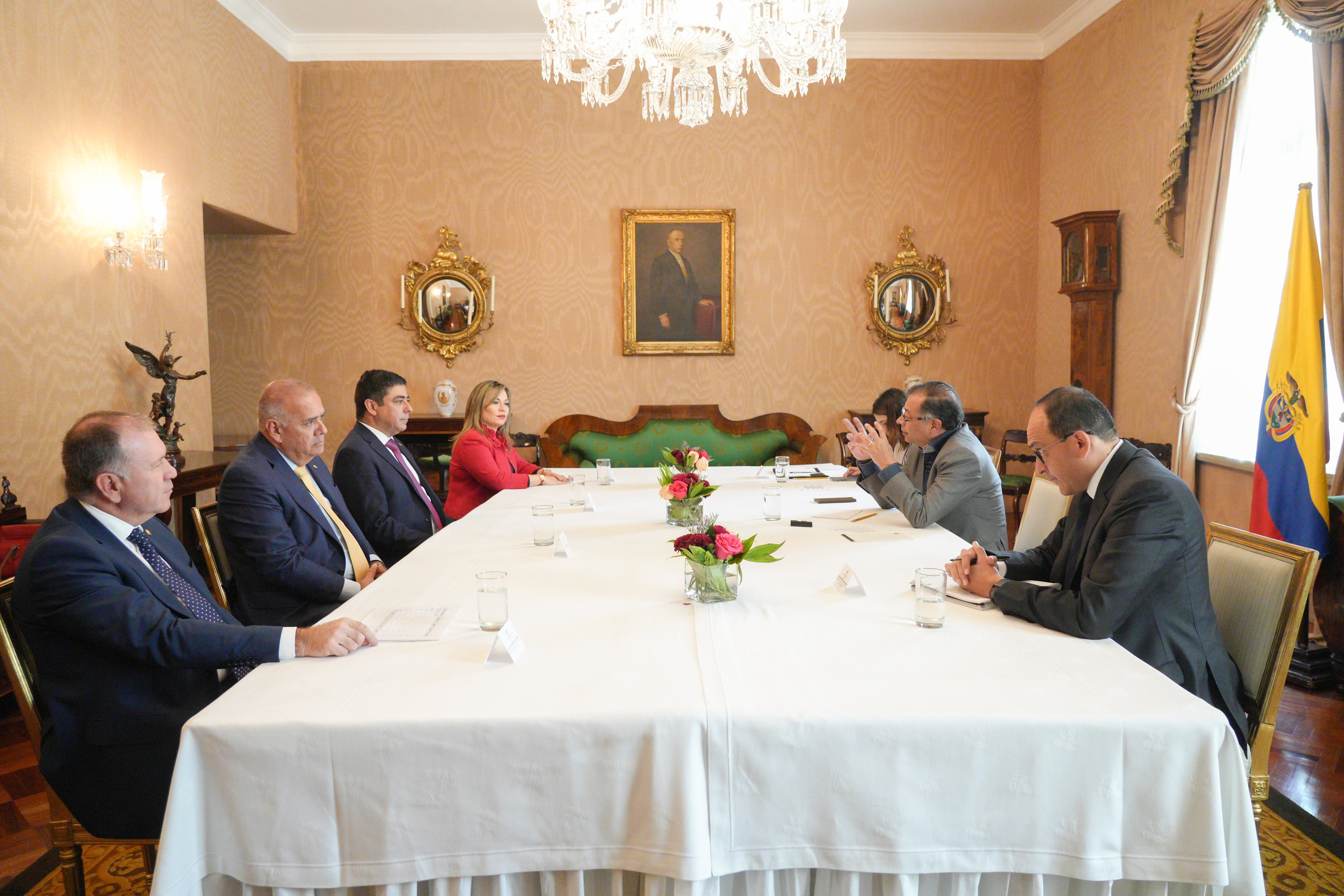 Reunión Gustavo Petro y presidentes de altas Cortes