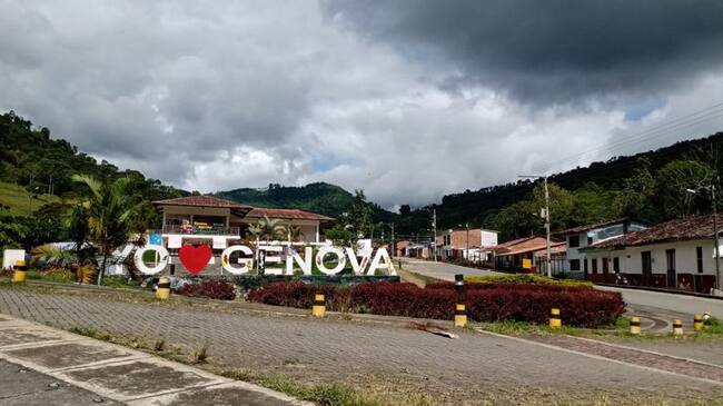 Día nublado en el municipio de Génova