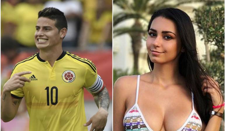 James Rodríguez y Helga.