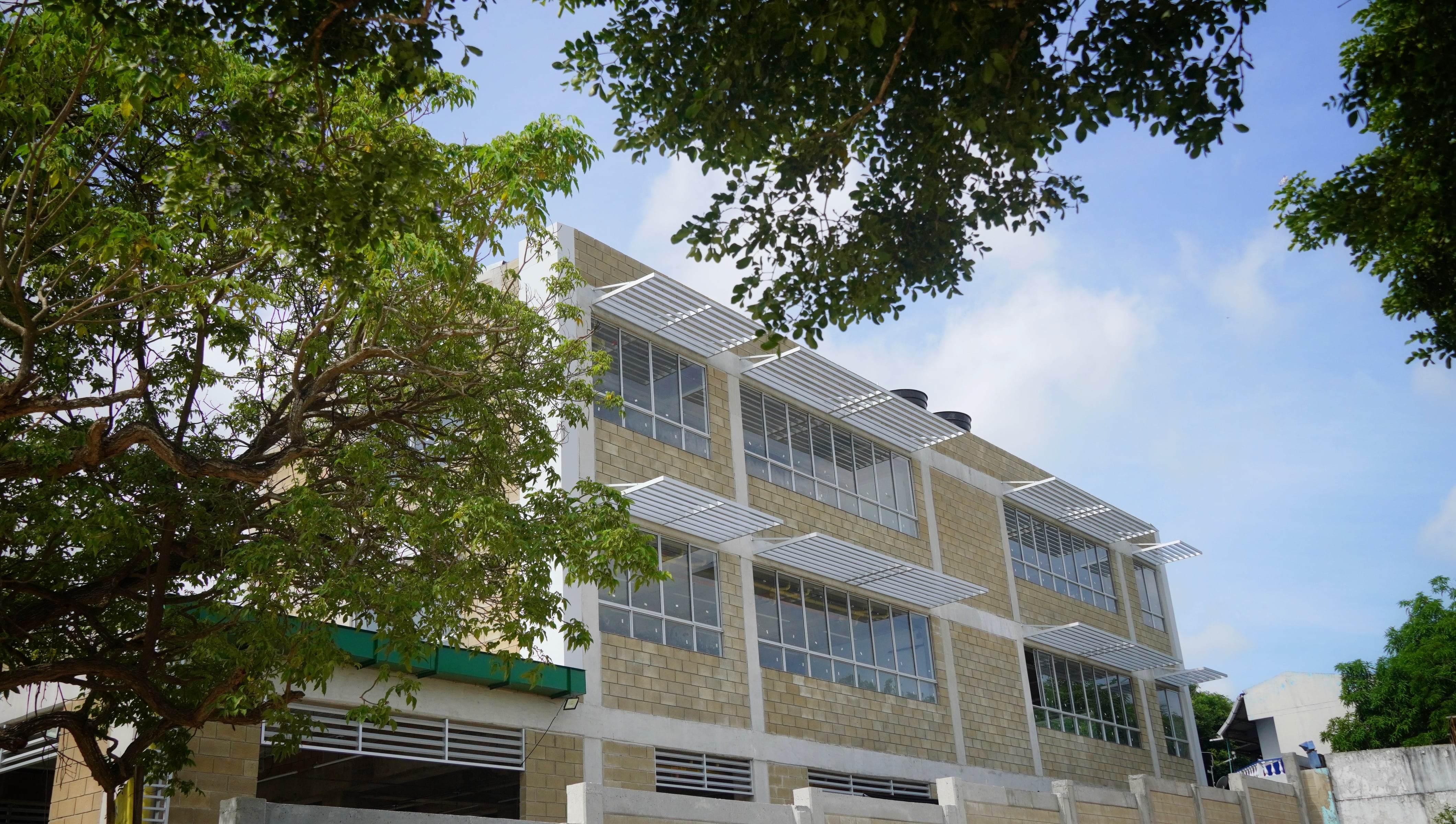 Obras de restauración de la IED Alexander Von Humboldt en Barranquilla./ Foto: Alcaldía de Barranquilla