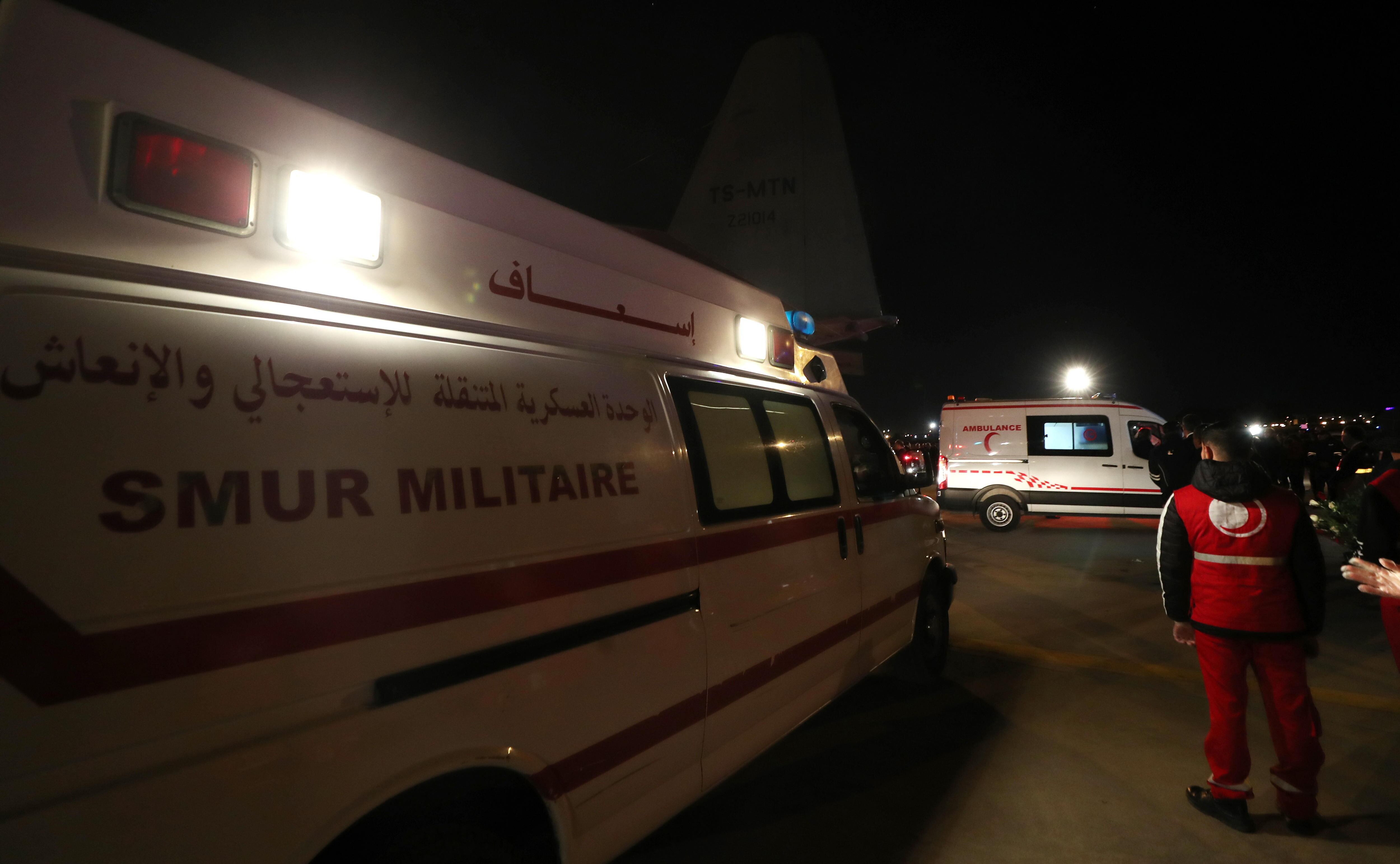 Evacuación de heridos de Gaza. Foto: EFE