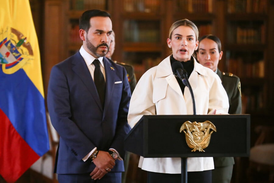 Ana Lucía Pineda y Abelardo de la Espriella. Foto: Colprensa.