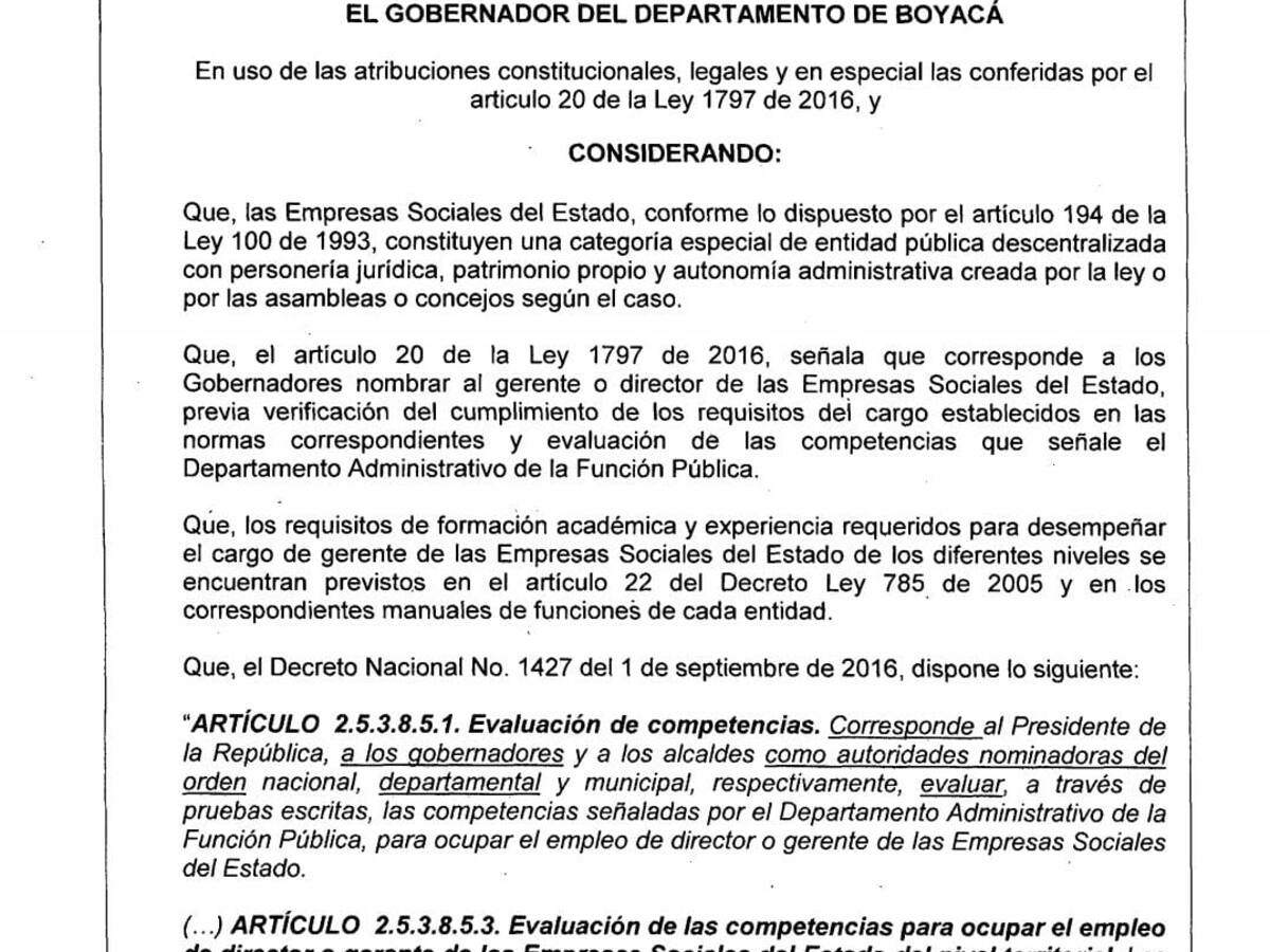Listo el cronograma para la elección de los gerentes de los hospitales públicos en Boyacá