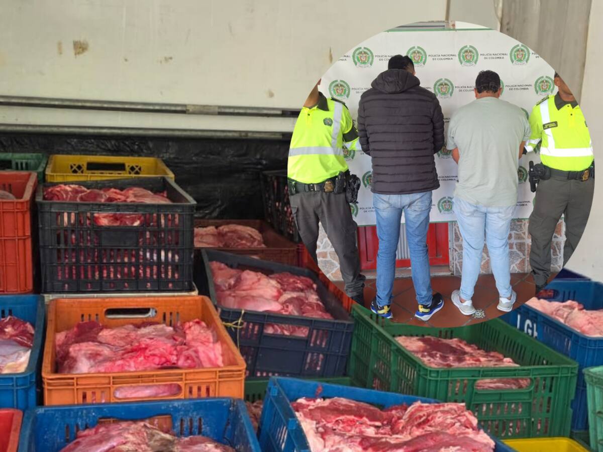 Casi tres toneladas de carne fueron incautadas en Antioquia