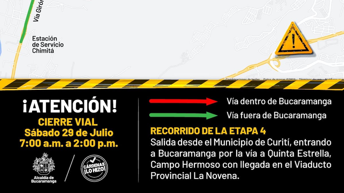 ¡Prográmese! Hoy hay cierres viales por carrera ciclística